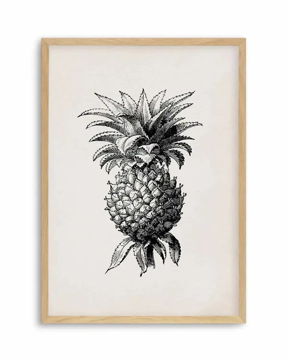 Pineapple Illustration Art Print from Olive et Oriel where you can shop wallpaper and artworks online