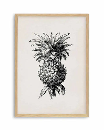 Pineapple Illustration Art Print from Olive et Oriel where you can shop wallpaper and artworks online