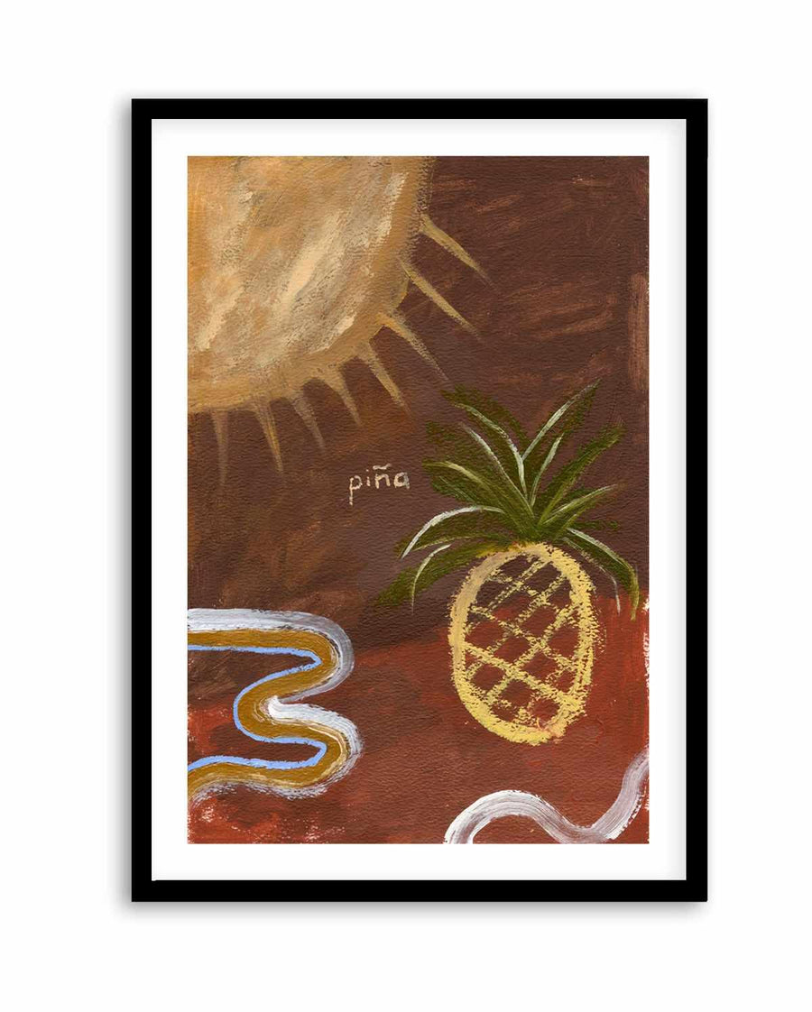 Pineapple by Britney Turner | Art Print from Olive et Oriel where you can shop wallpaper and artworks online