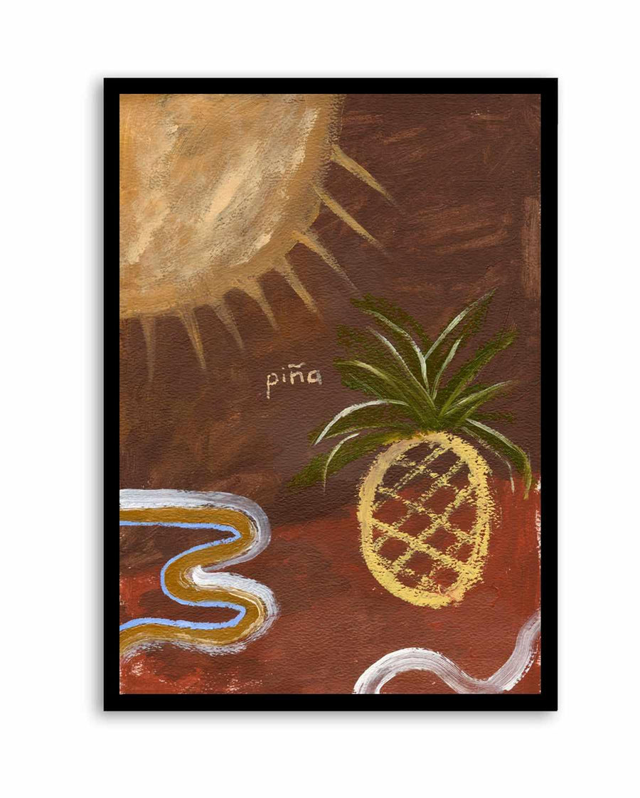 Pineapple by Britney Turner | Art Print from Olive et Oriel where you can shop wallpaper and artworks online