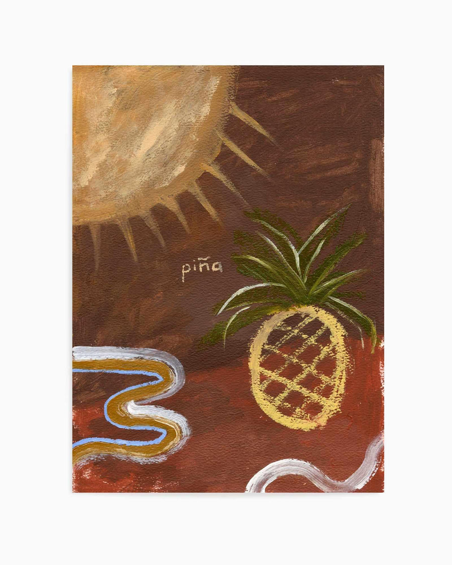 Pineapple by Britney Turner | Art Print from Olive et Oriel where you can shop wallpaper and artworks online