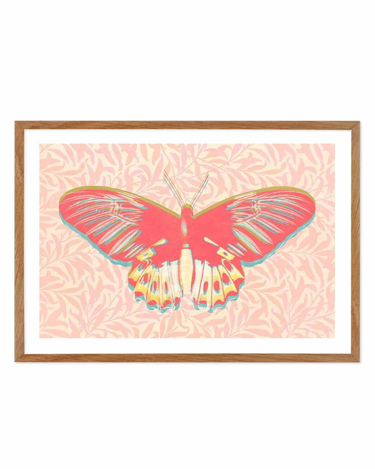 Pink Butterfly Art Print from Olive et Oriel where you can shop wallpaper and artworks online