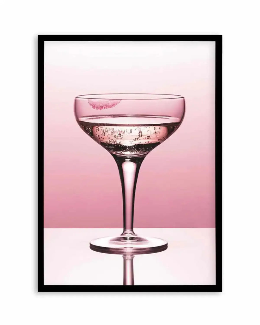 Pink Champagne Art Print from Olive et Oriel where you can shop wallpaper and artworks online