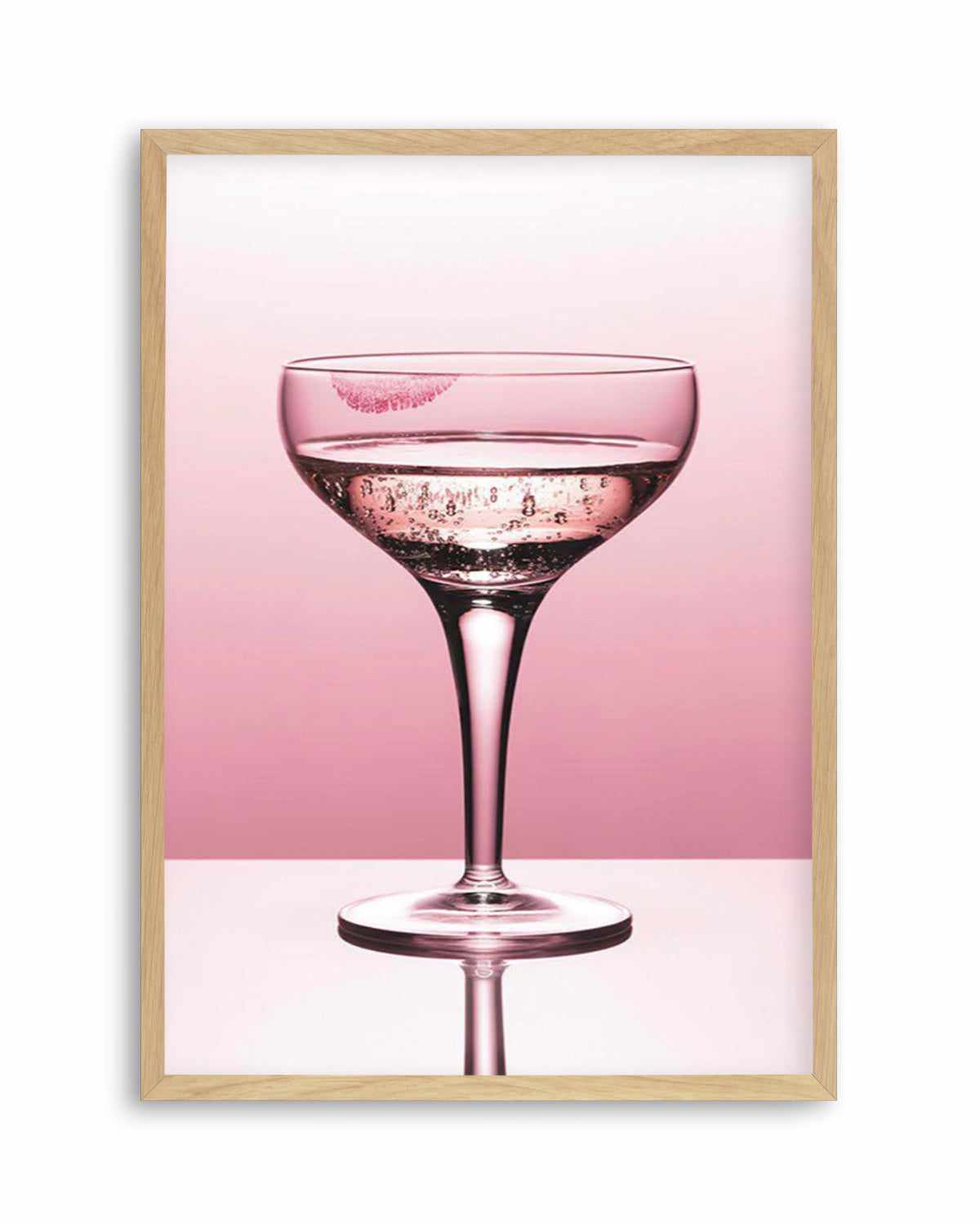 Pink Champagne Art Print