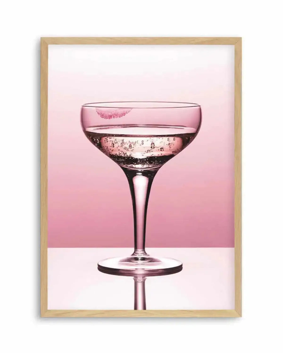 Pink Champagne Art Print from Olive et Oriel where you can shop wallpaper and artworks online