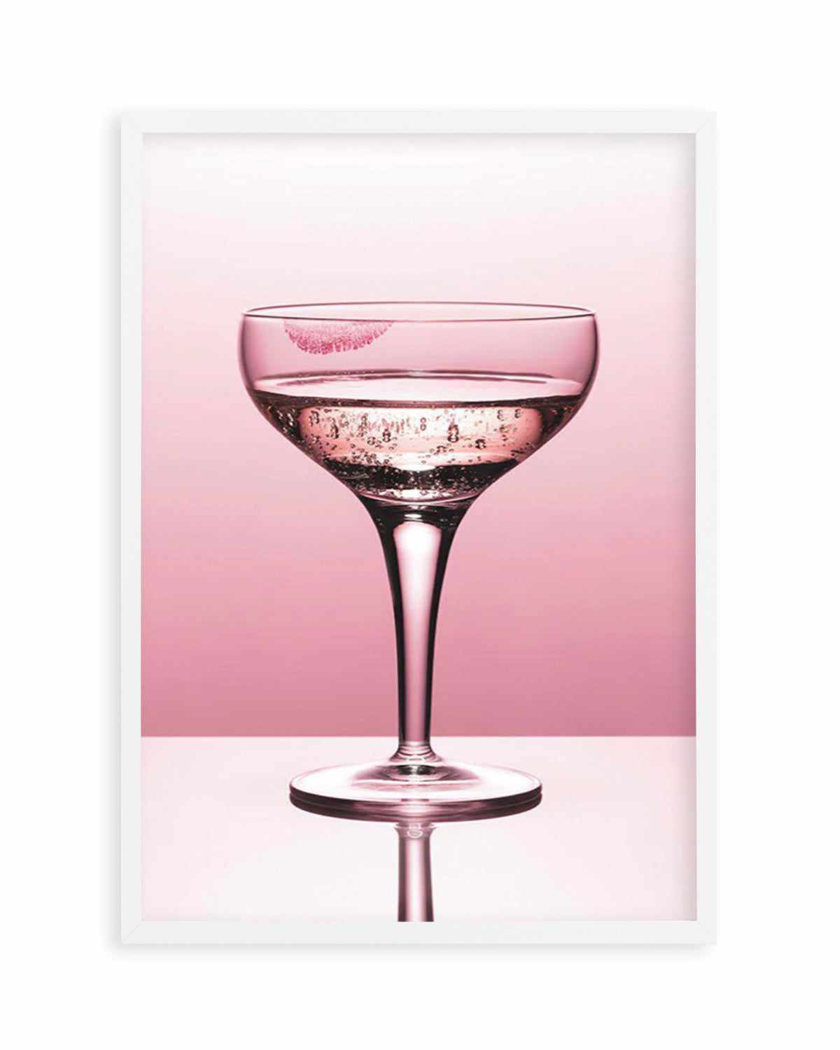 Pink Champagne Art Print