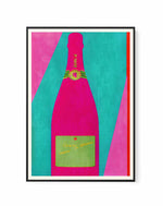 Pink Champagne by Bo Anderson  | Framed Canvas Art Print