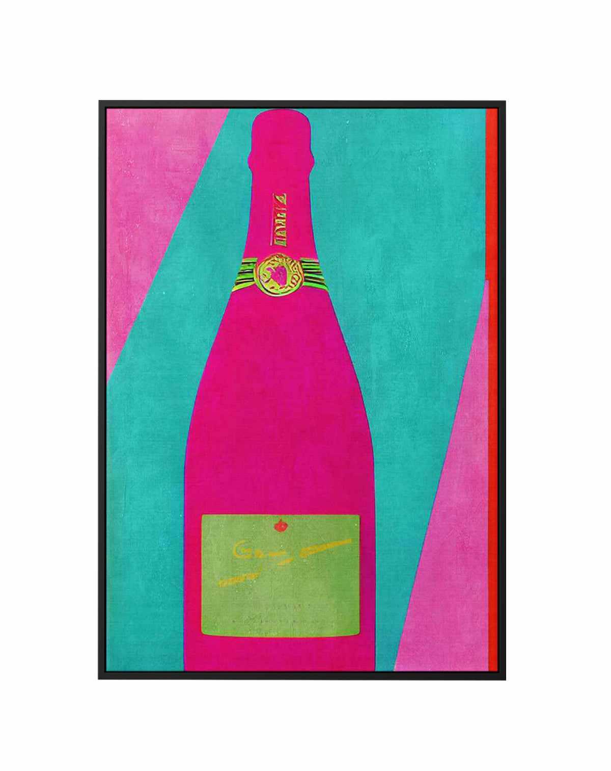 Pink Champagne by Bo Anderson | Framed Canvas Art Print from Olive et Oriel where you can shop wallpaper and artworks online