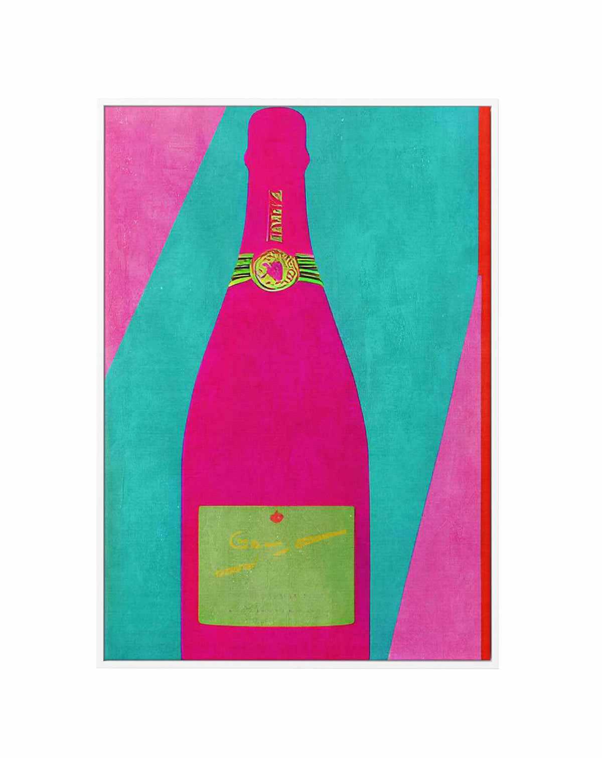 Pink Champagne by Bo Anderson  | Framed Canvas Art Print