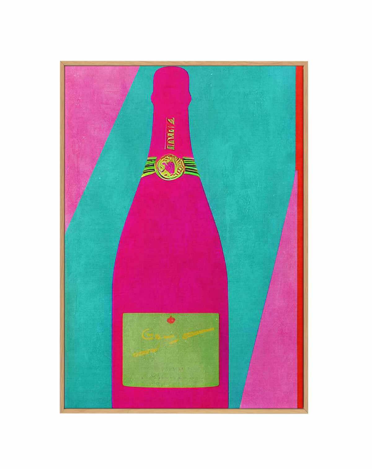 Pink Champagne by Bo Anderson | Framed Canvas Art Print from Olive et Oriel where you can shop wallpaper and artworks online