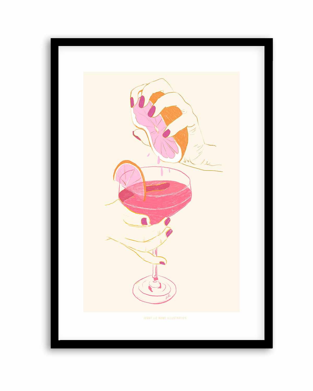 Pink Cocktail by Jenny Liz Rome | Art Print