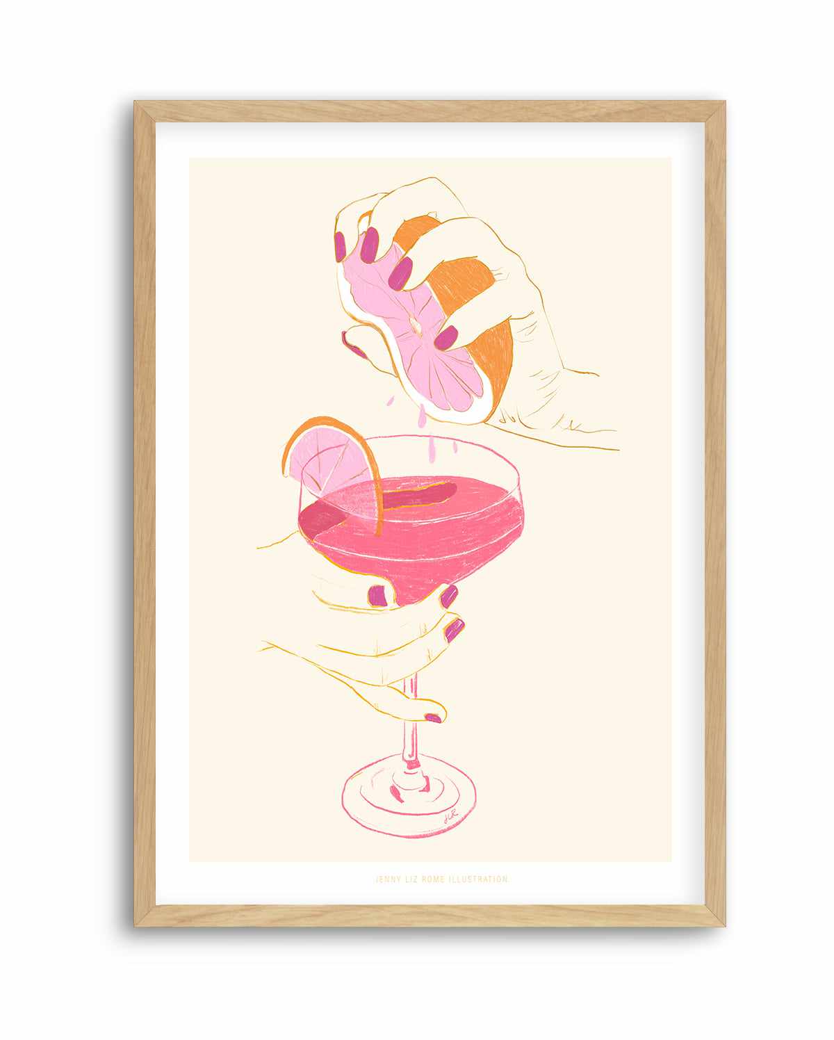 Pink Cocktail by Jenny Liz Rome | Art Print