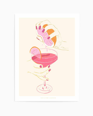 Pink Cocktail by Jenny Liz Rome | Art Print from Olive et Oriel where you can shop wallpaper and artworks online