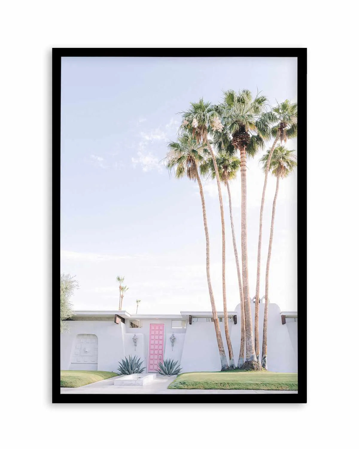 Pink Door Palm Springs Art Print from Olive et Oriel where you can shop wallpaper and artworks online