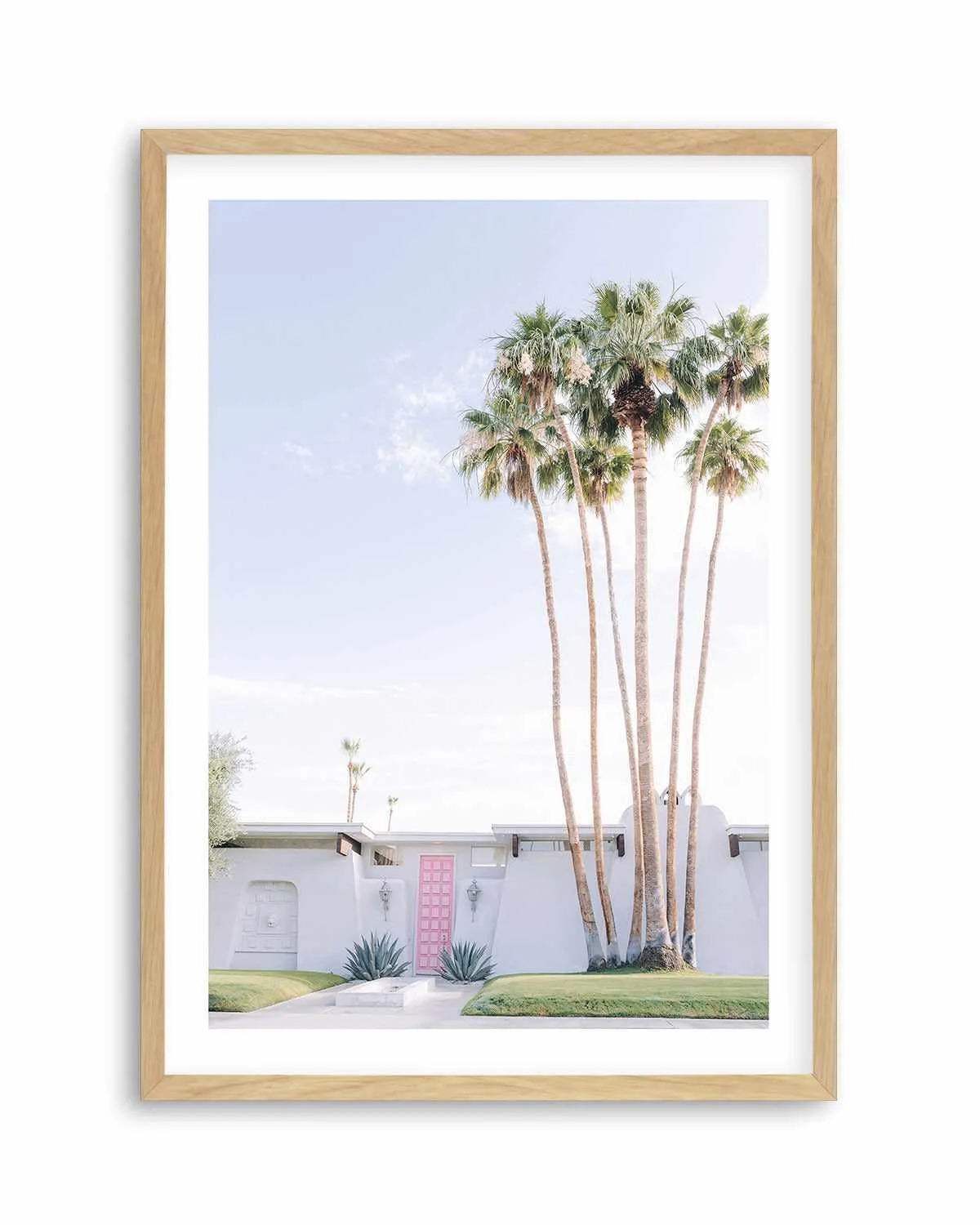 Pink Door Palm Springs Art Print from Olive et Oriel where you can shop wallpaper and artworks online