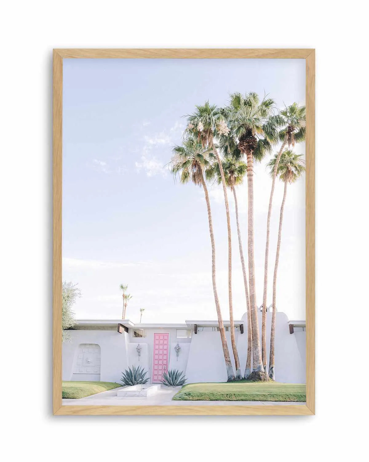 Pink Door Palm Springs Art Print from Olive et Oriel where you can shop wallpaper and artworks online