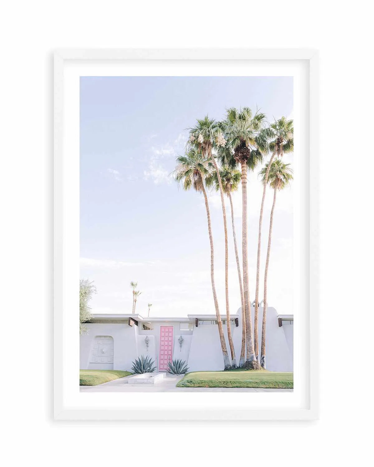 Pink Door Palm Springs Art Print from Olive et Oriel where you can shop wallpaper and artworks online
