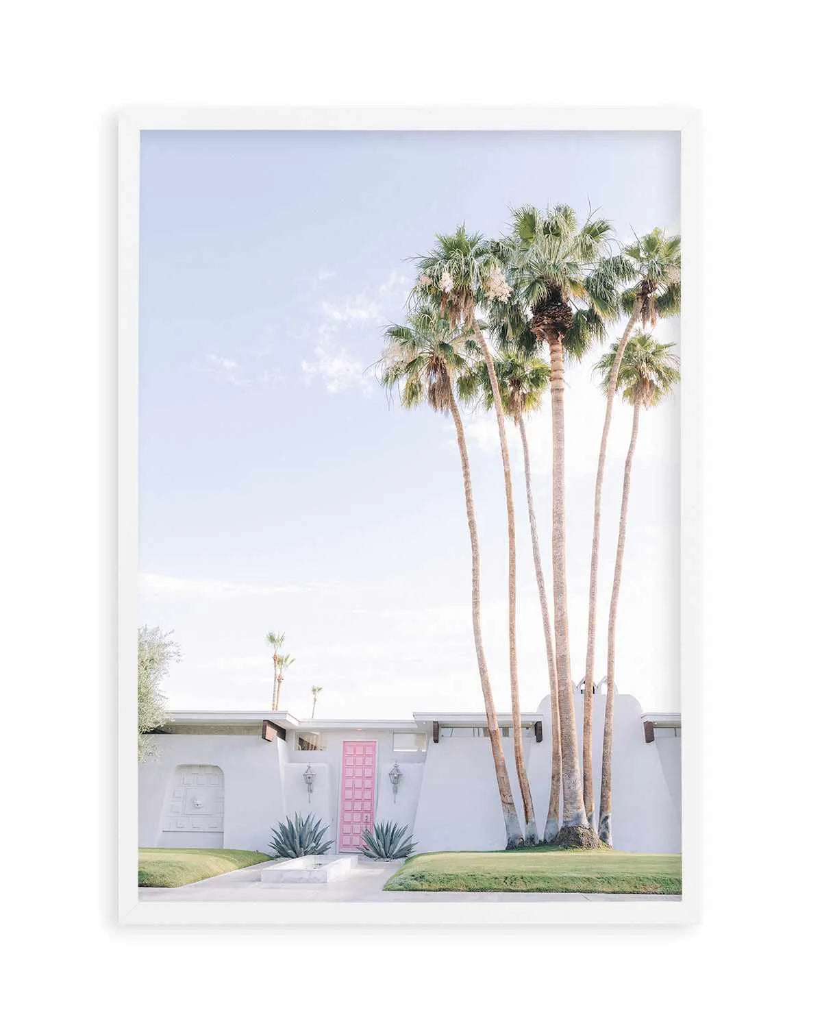 Pink Door Palm Springs Art Print from Olive et Oriel where you can shop wallpaper and artworks online