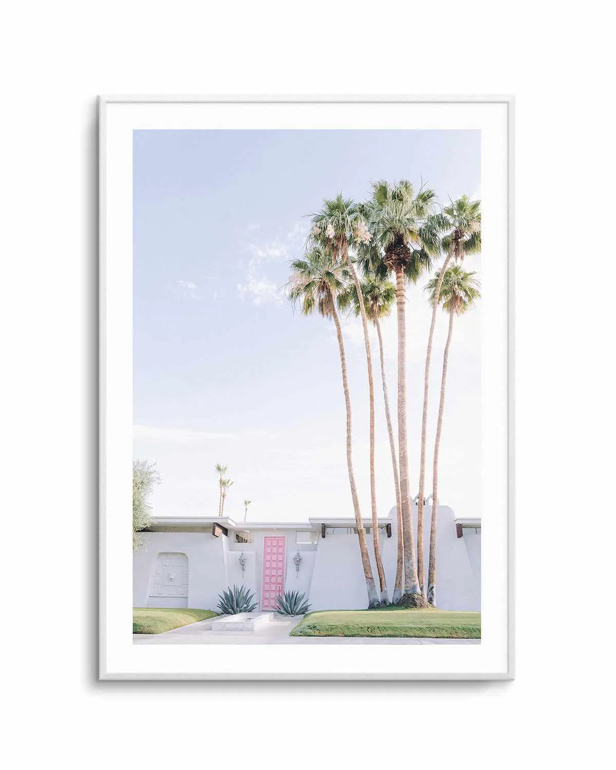 Pink Door Palm Springs Art Print from Olive et Oriel where you can shop wallpaper and artworks online
