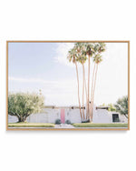 Pink Door Palm Springs LS | Framed Canvas Art Print