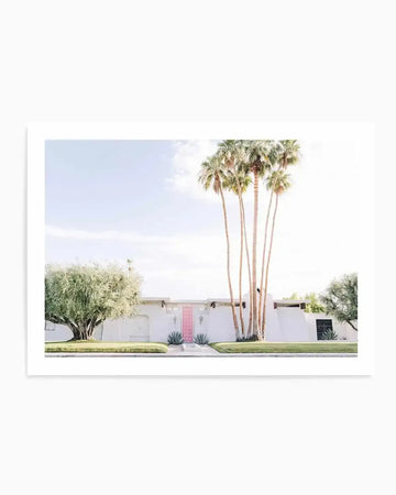 Pink Door Palm Springs LS Art Print from Olive et Oriel where you can shop wallpaper and artworks online