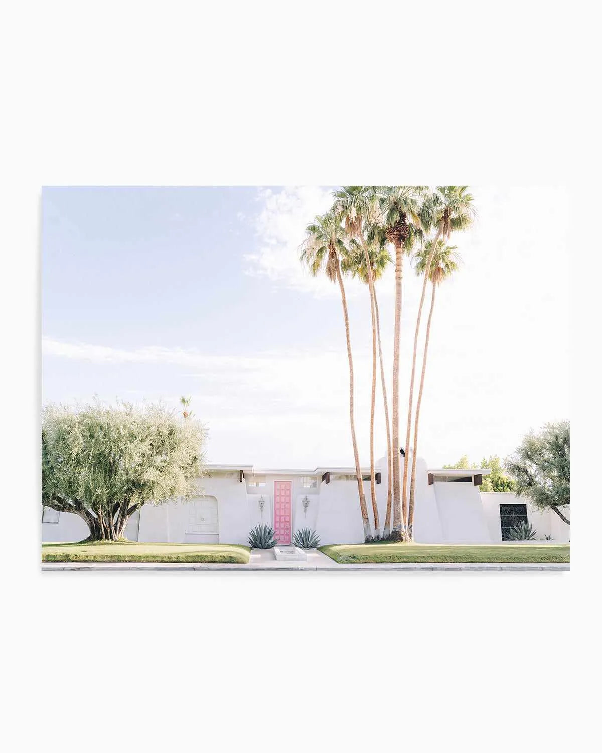 Pink Door Palm Springs LS Art Print from Olive et Oriel where you can shop wallpaper and artworks online