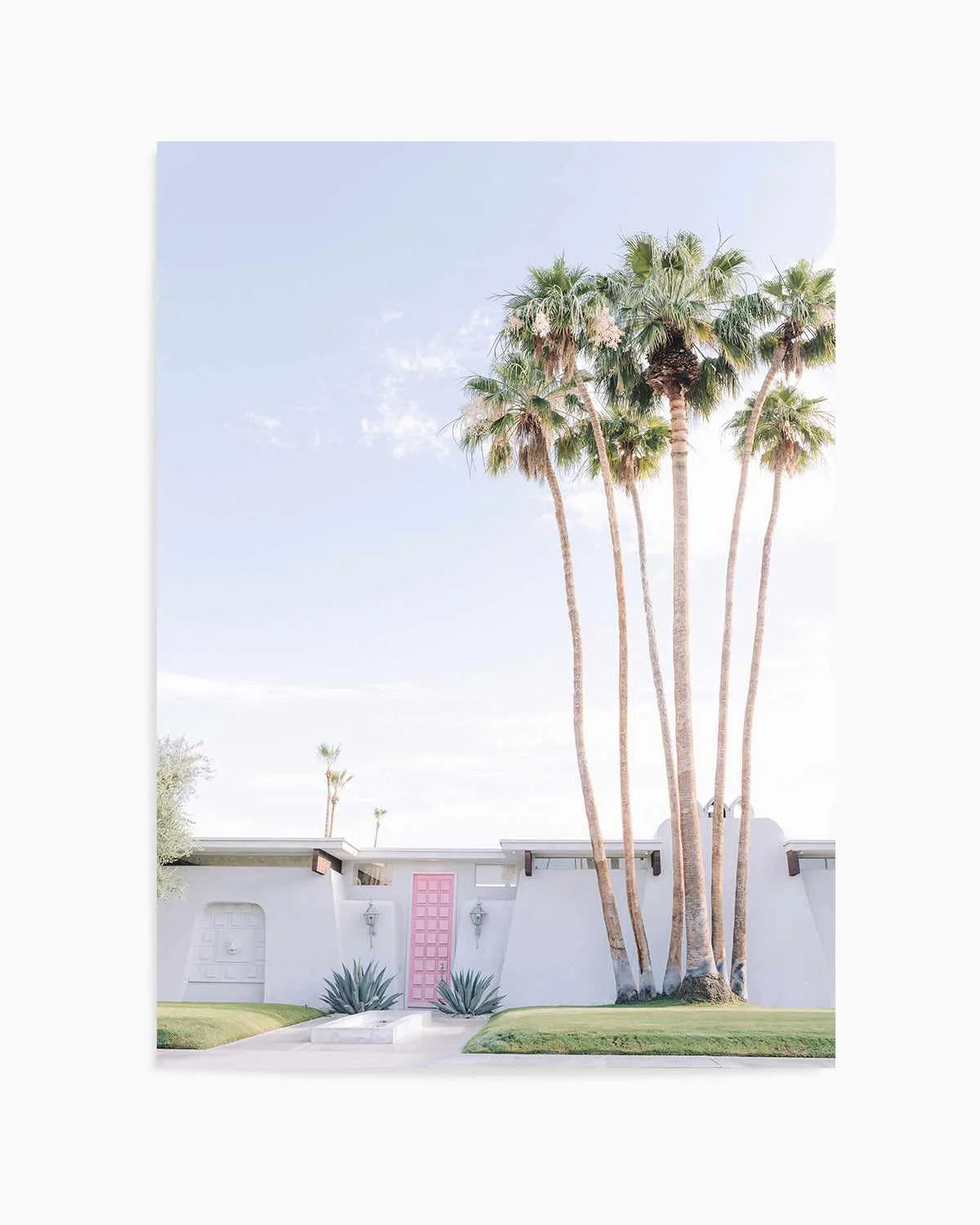 Pink Door Palm Springs Art Print from Olive et Oriel where you can shop wallpaper and artworks online