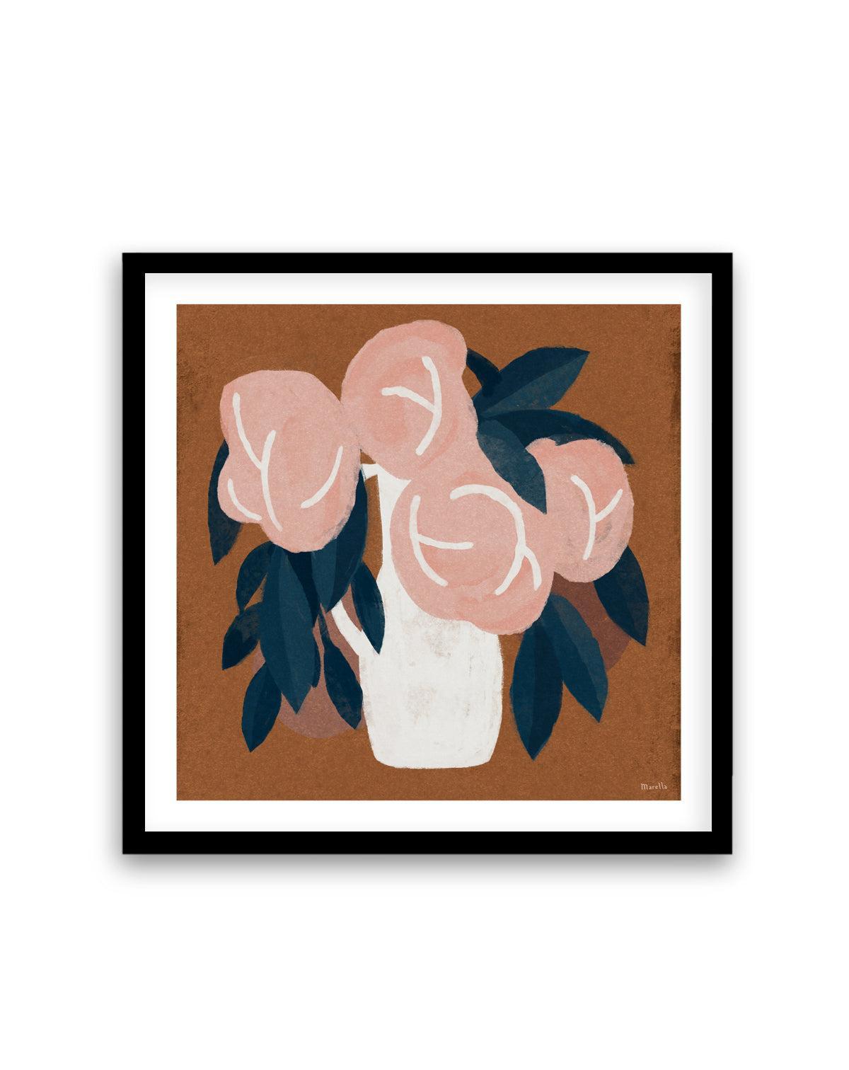 Pink Flora by Marco Marella | Art Print from Olive et Oriel where you can shop wallpaper and artworks online