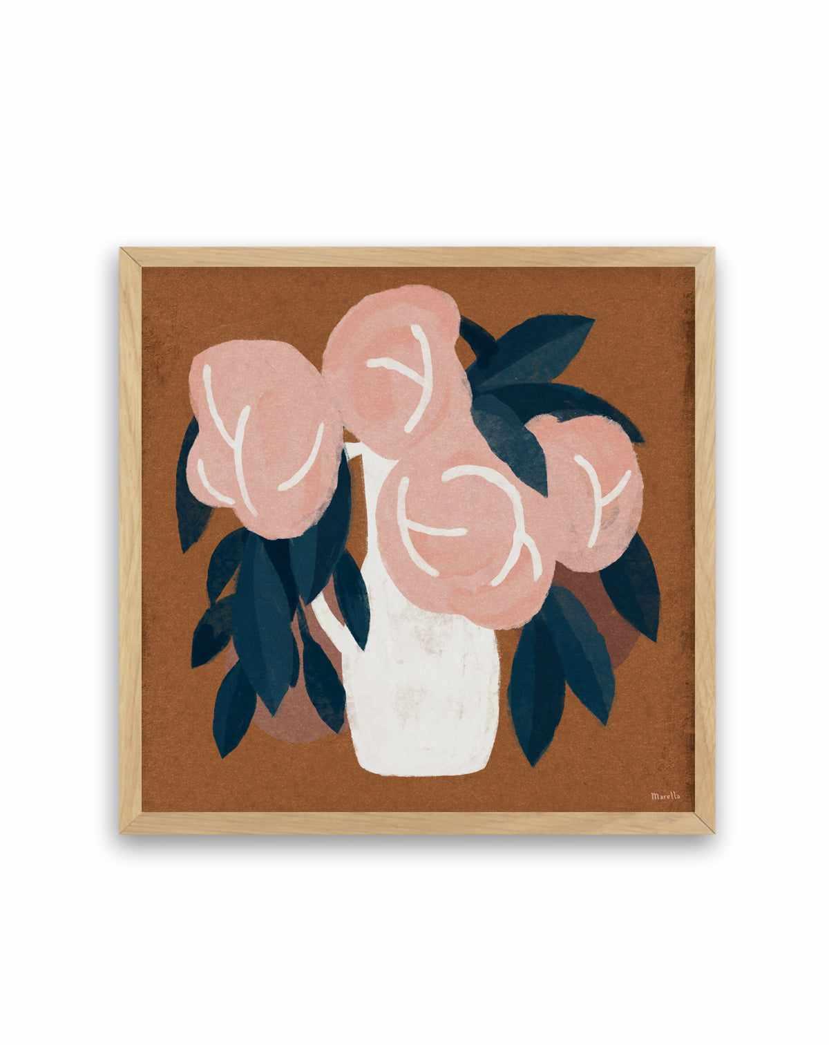Pink Flora by Marco Marella | Art Print from Olive et Oriel where you can shop wallpaper and artworks online