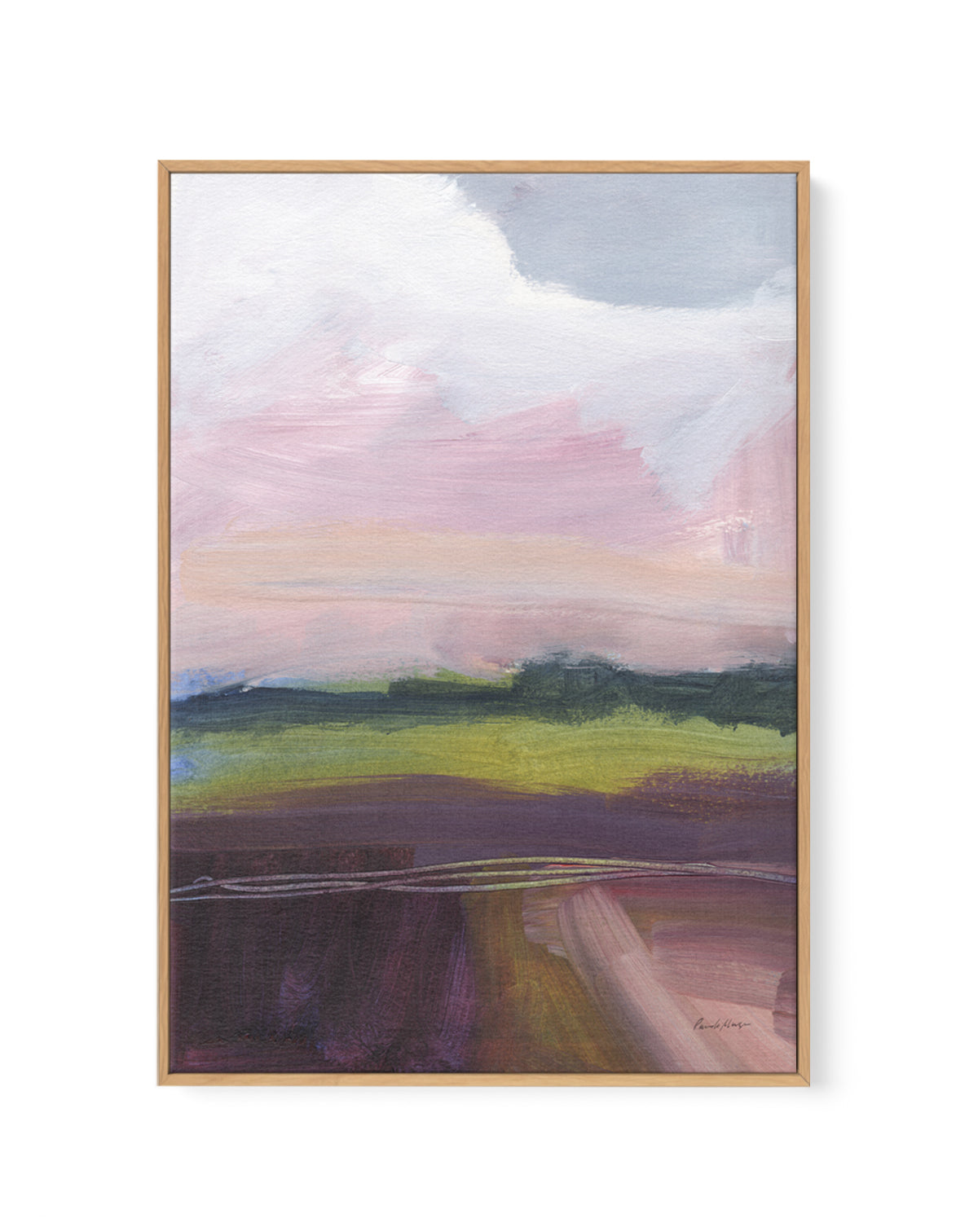 Pink Glow | Framed Canvas Art Print