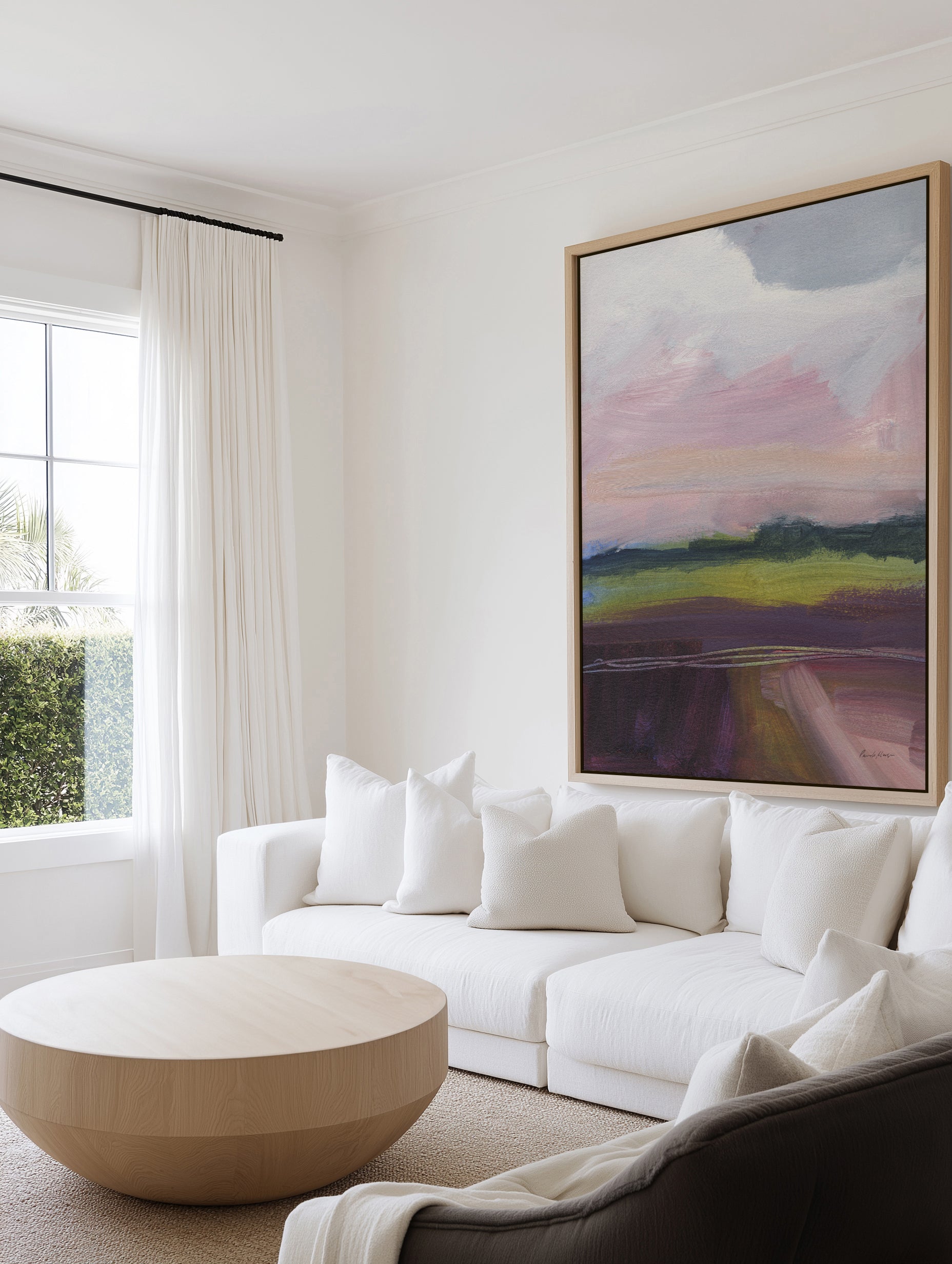 Pink Glow | Framed Canvas Art Print