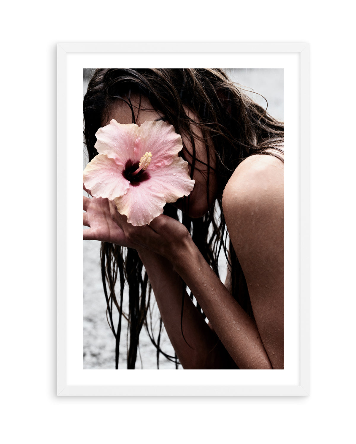 Pink Hibiscus | Art Print from Olive et Oriel where you can shop wallpaper and artworks online