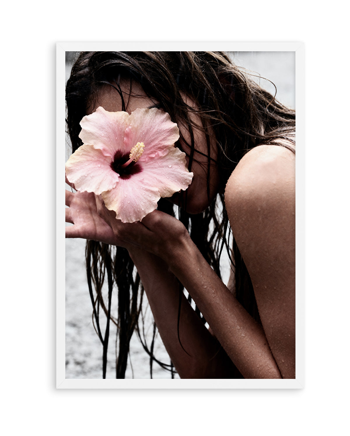 Pink Hibiscus | Art Print from Olive et Oriel where you can shop wallpaper and artworks online
