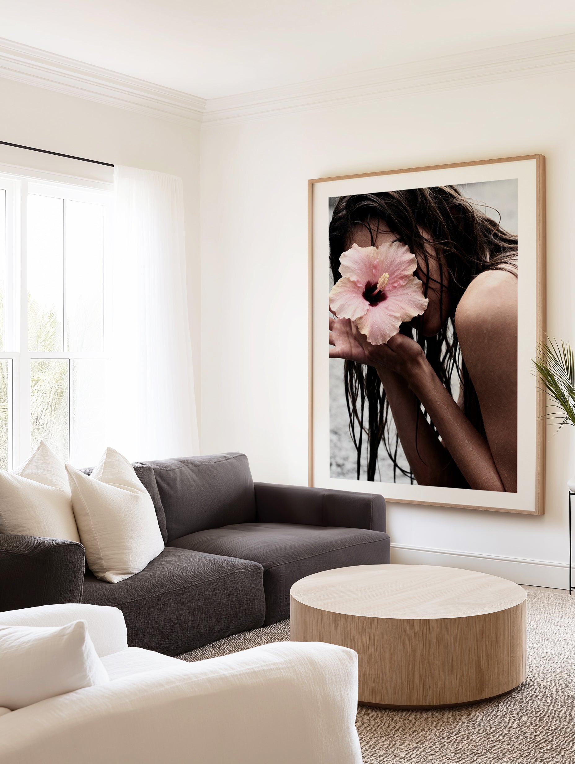 Pink Hibiscus | Art Print from Olive et Oriel where you can shop wallpaper and artworks online