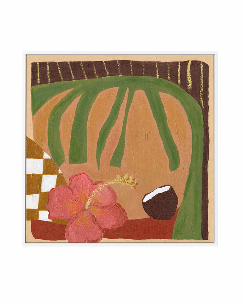 Pink Hibiscus by Britney Turner | Framed Canvas Art Print from Olive et Oriel where you can shop wallpaper and artworks online