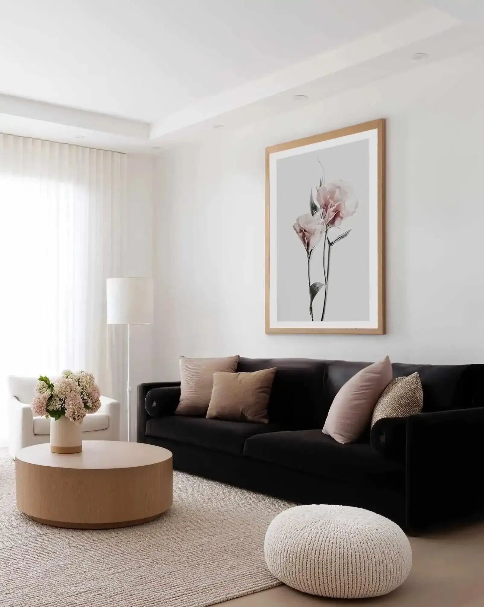 Pink Lisianthus III Art Print from Olive et Oriel where you can shop wallpaper and artworks online