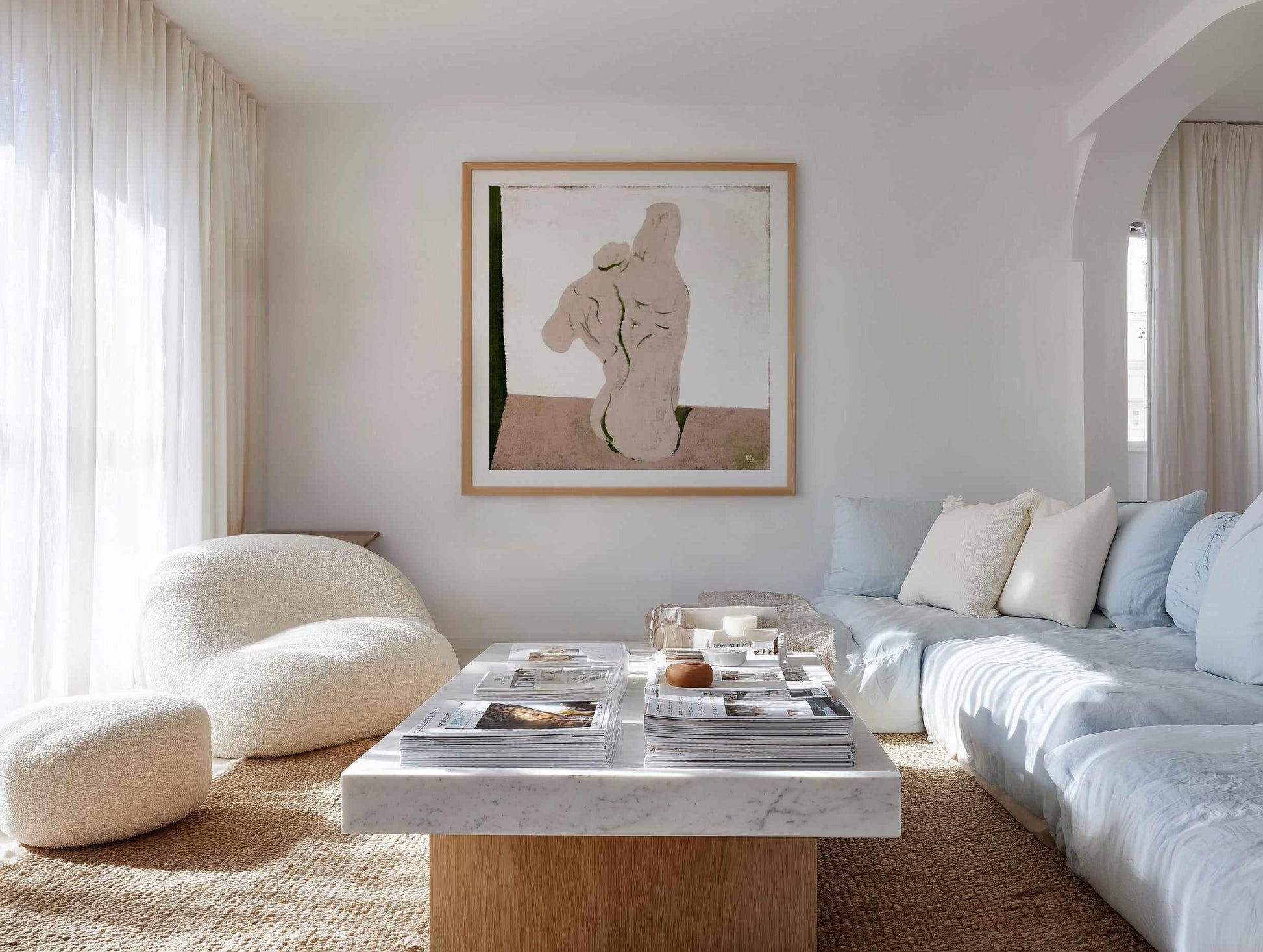 Pink Marble Still Life by Marco Marella | Art Print from Olive et Oriel where you can shop wallpaper and artworks online