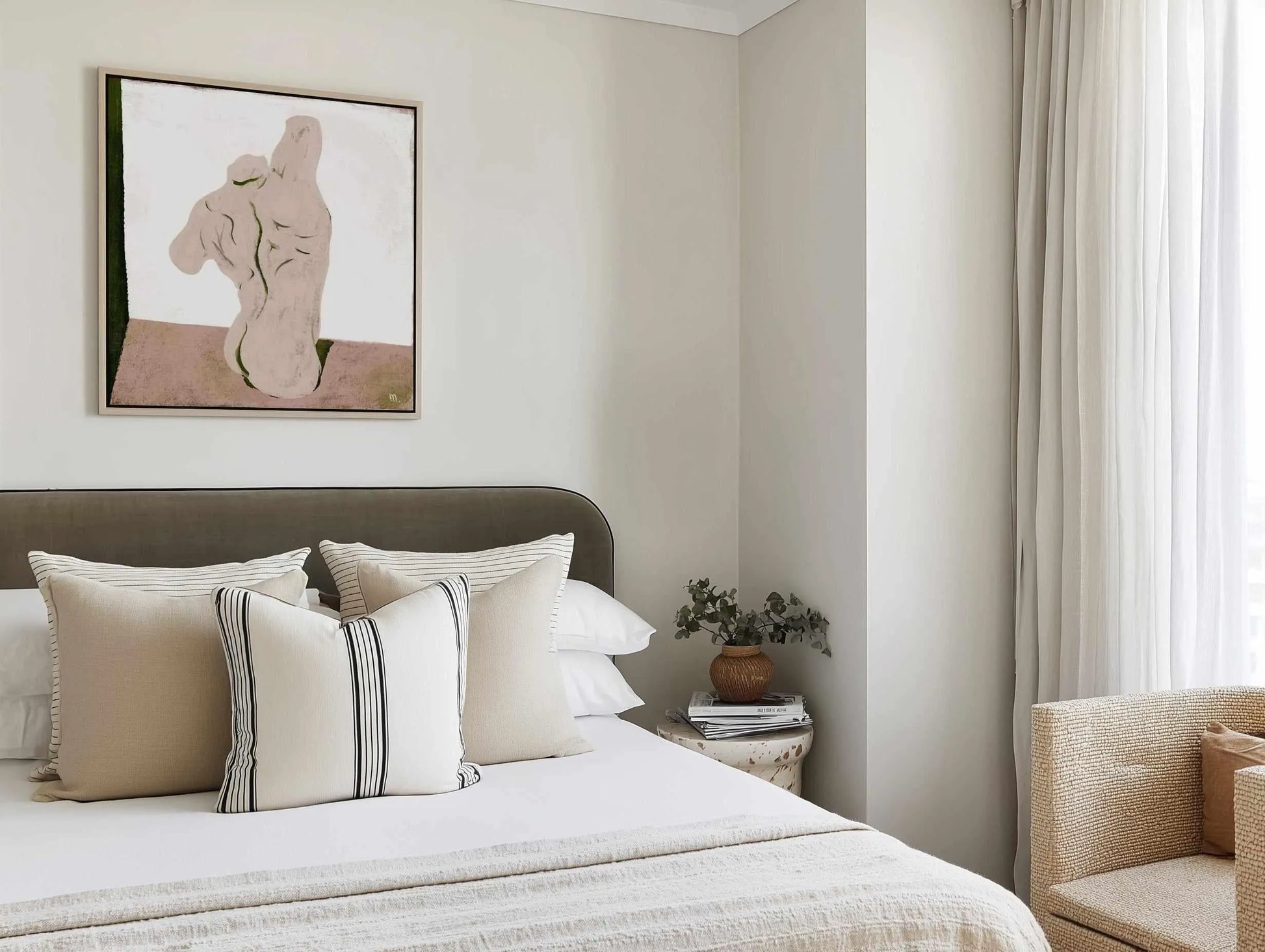 Pink Marble Still Life by Marco Marella | Framed Canvas Art Print from Olive et Oriel where you can shop wallpaper and artworks online