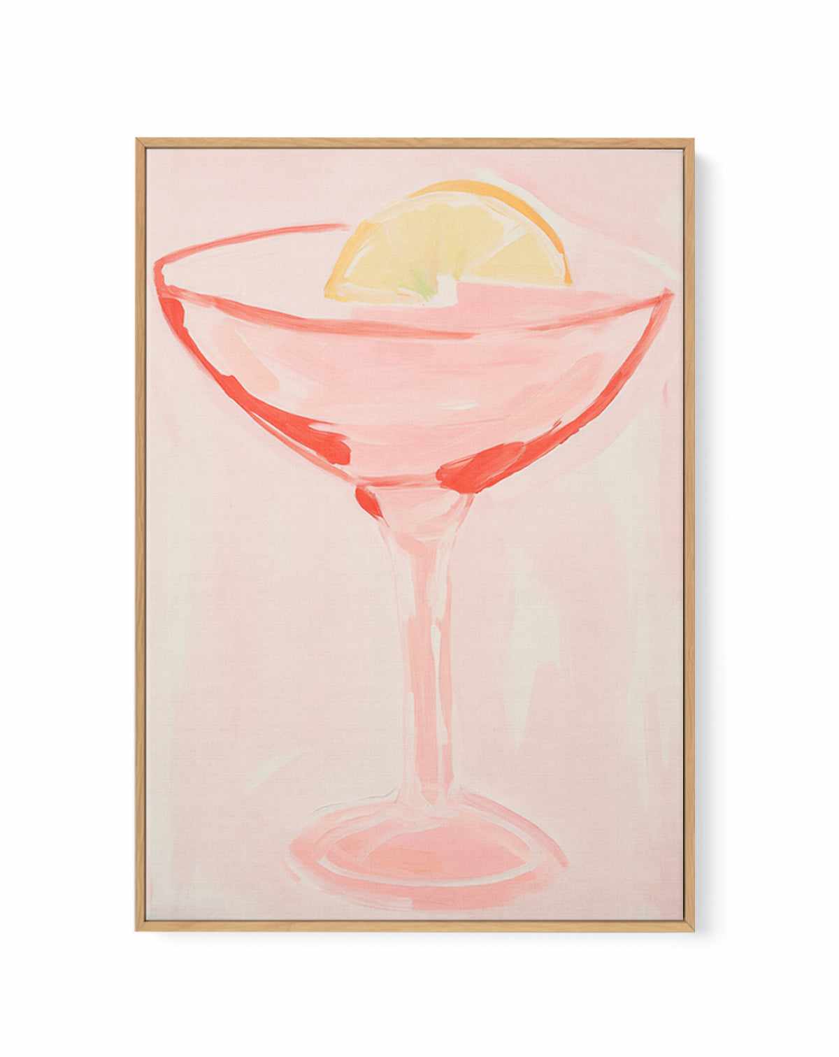 Pink Margarita | Framed Canvas Art Print