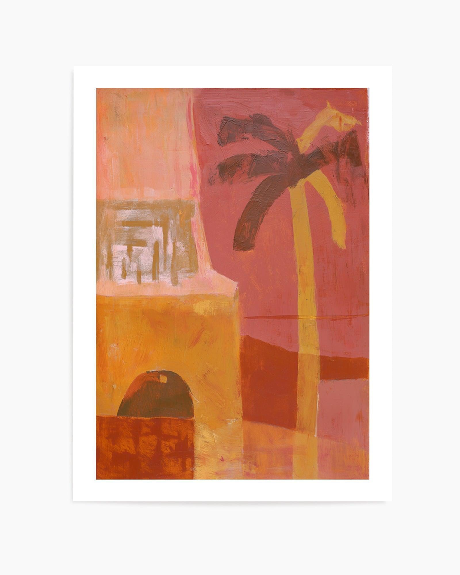 Pink Mesa Palms I | Art Print from Olive et Oriel where you can shop wallpaper and artworks online