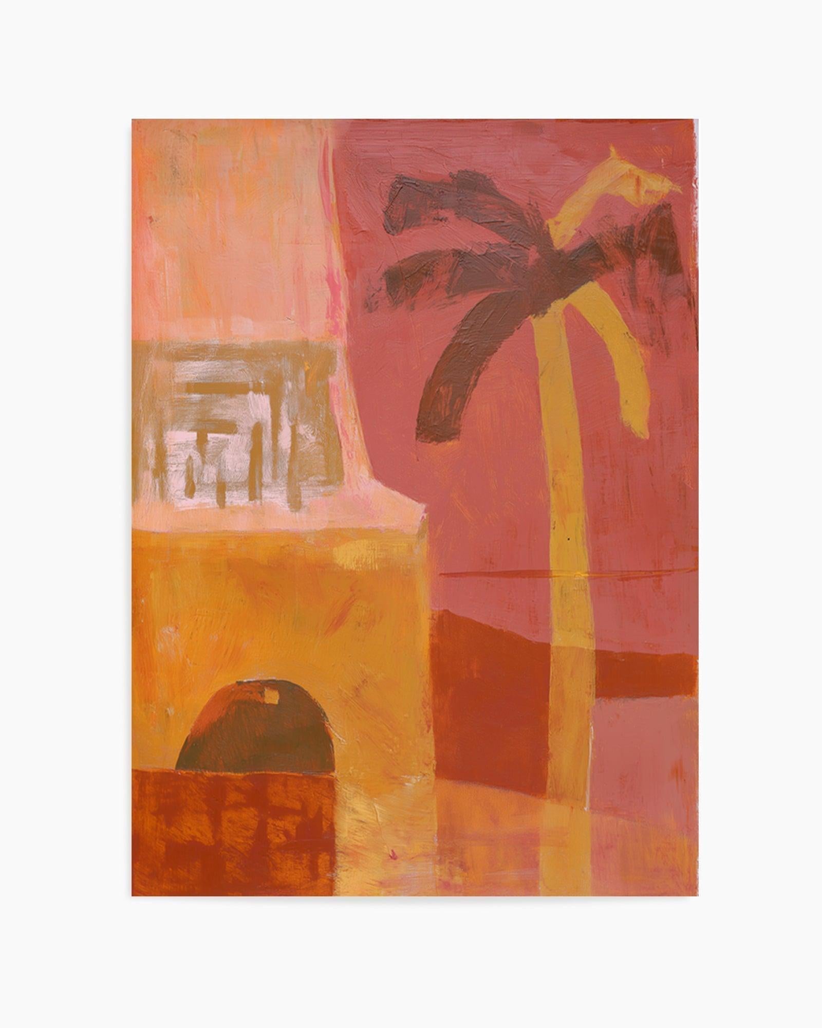 Pink Mesa Palms I | Art Print from Olive et Oriel where you can shop wallpaper and artworks online