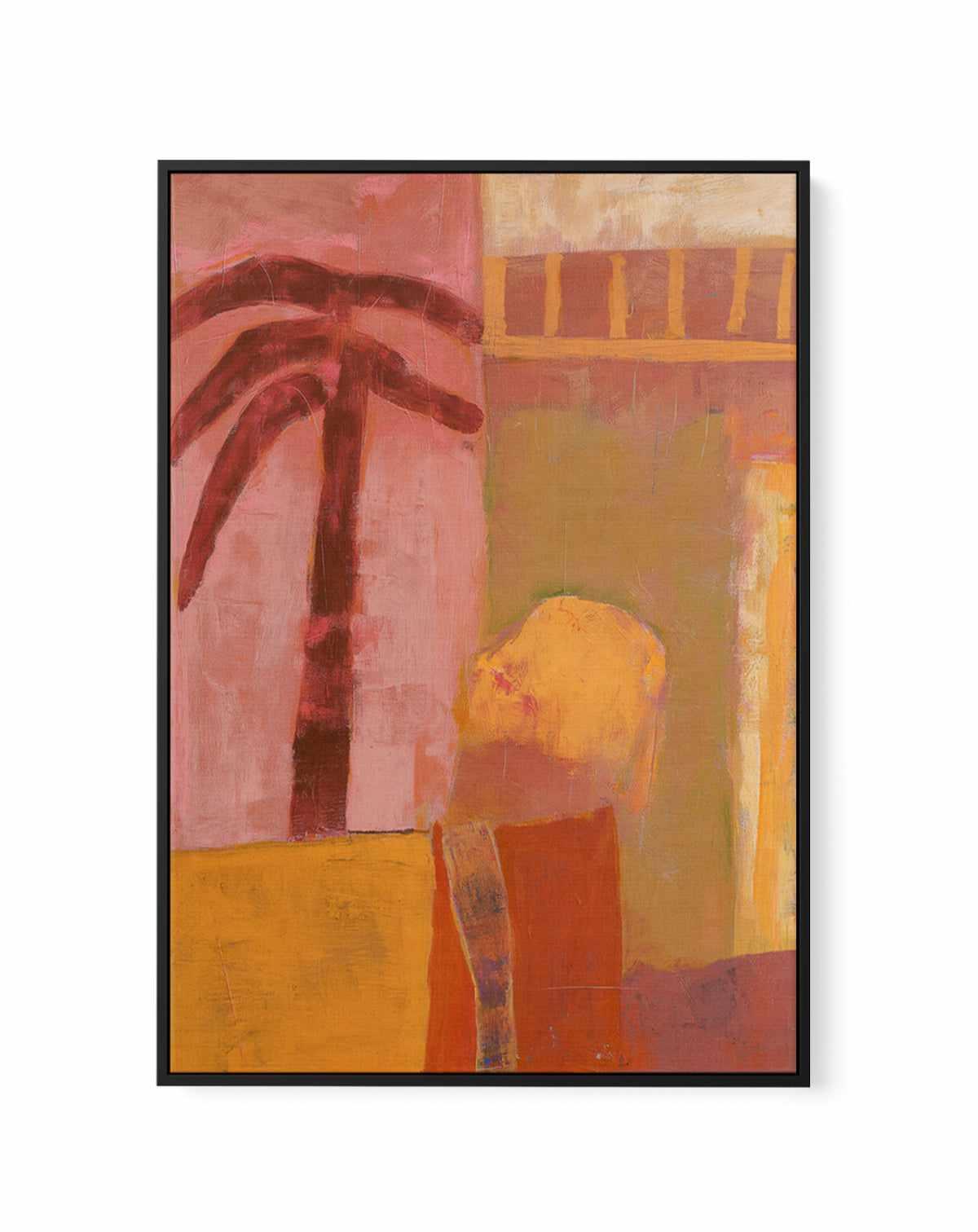 Pink Mesa Palms II | Framed Canvas Art Print from Olive et Oriel where you can shop wallpaper and artworks online