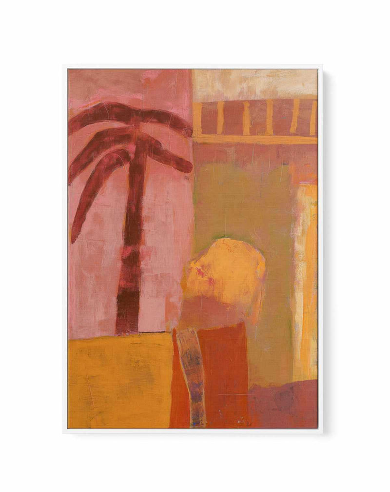 Pink Mesa Palms II | Framed Canvas Art Print from Olive et Oriel where you can shop wallpaper and artworks online