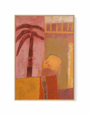 Pink Mesa Palms II | Framed Canvas Art Print from Olive et Oriel where you can shop wallpaper and artworks online