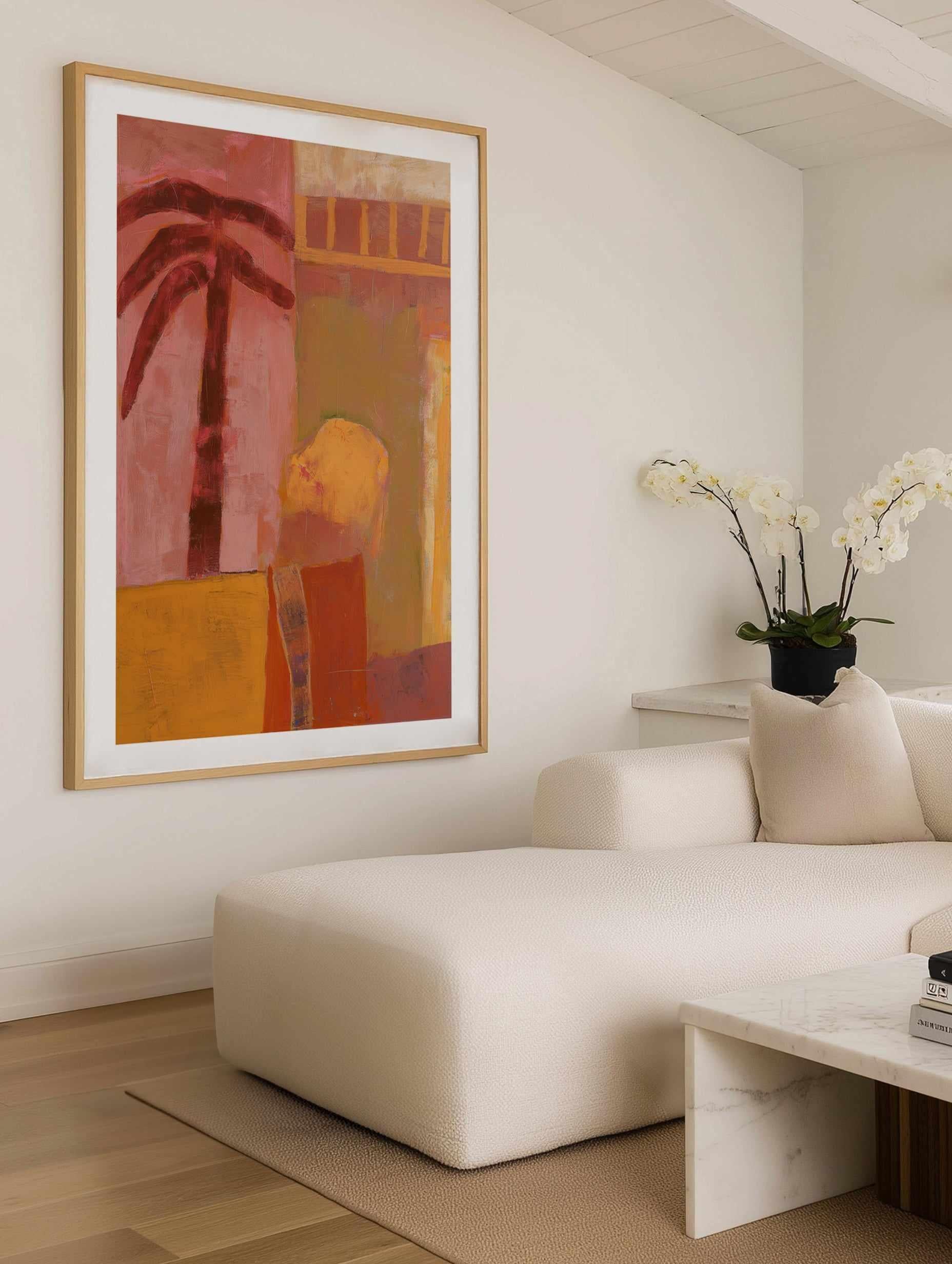 Pink Mesa Palms II | Art Print