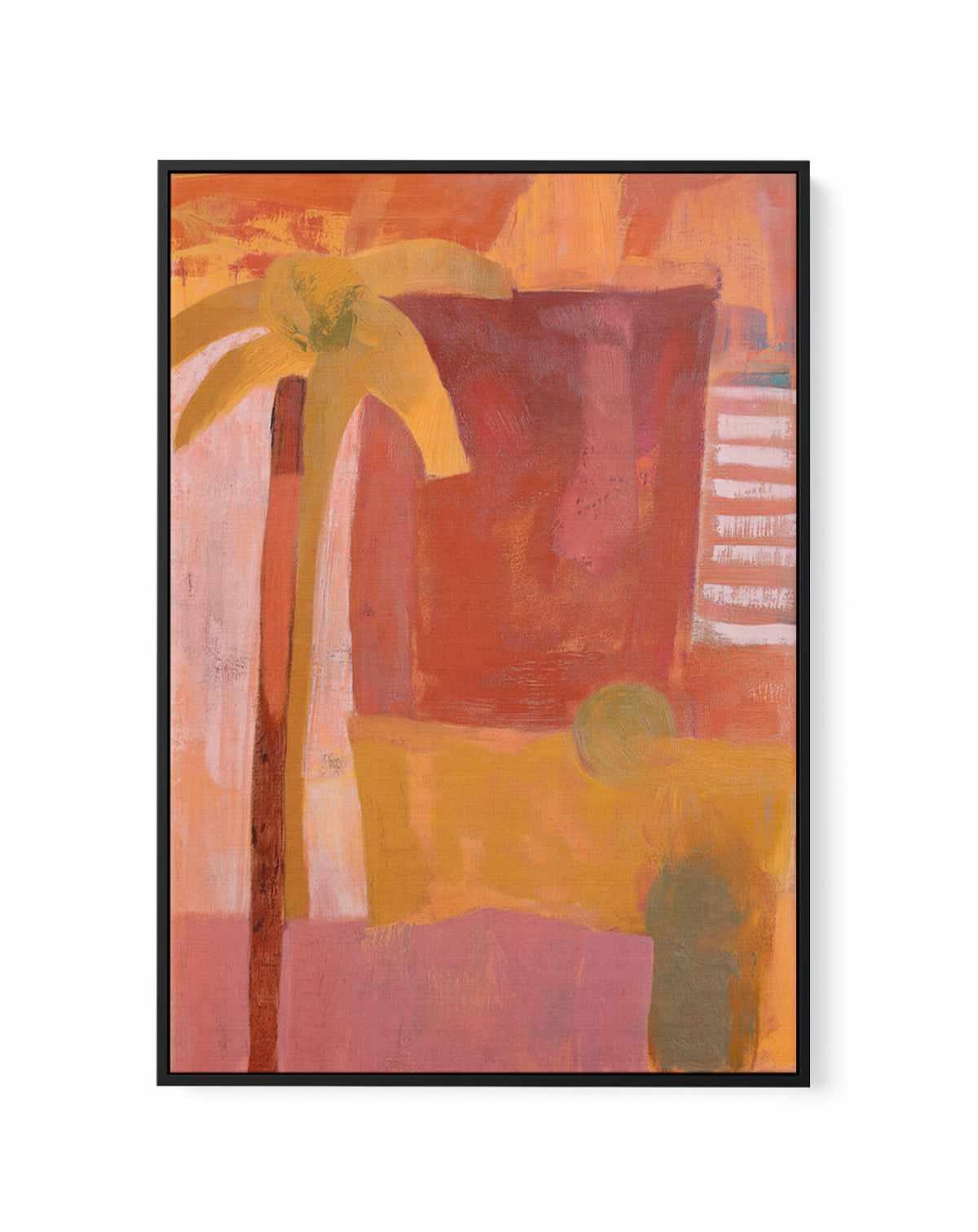 Pink Mesa Palms III | Framed Canvas Art Print from Olive et Oriel where you can shop wallpaper and artworks online