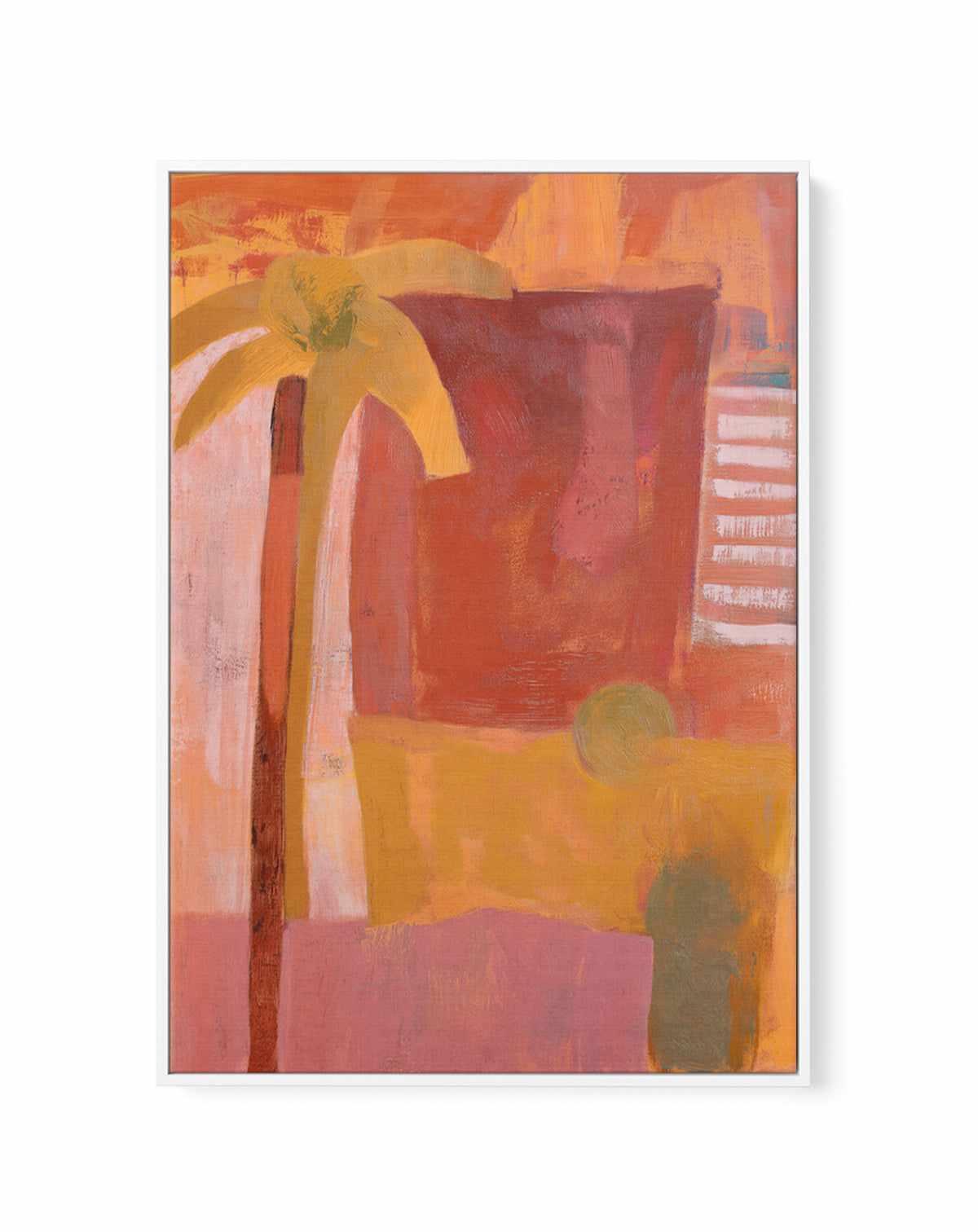 Pink Mesa Palms III | Framed Canvas Art Print from Olive et Oriel where you can shop wallpaper and artworks online