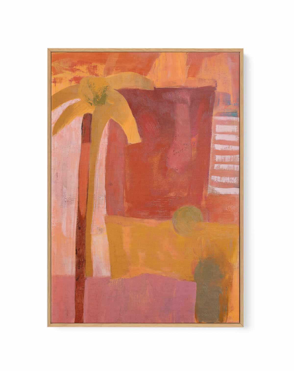 Pink Mesa Palms III | Framed Canvas Art Print from Olive et Oriel where you can shop wallpaper and artworks online