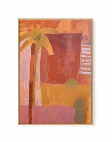 Pink Mesa Palms III | Framed Canvas Art Print from Olive et Oriel where you can shop wallpaper and artworks online