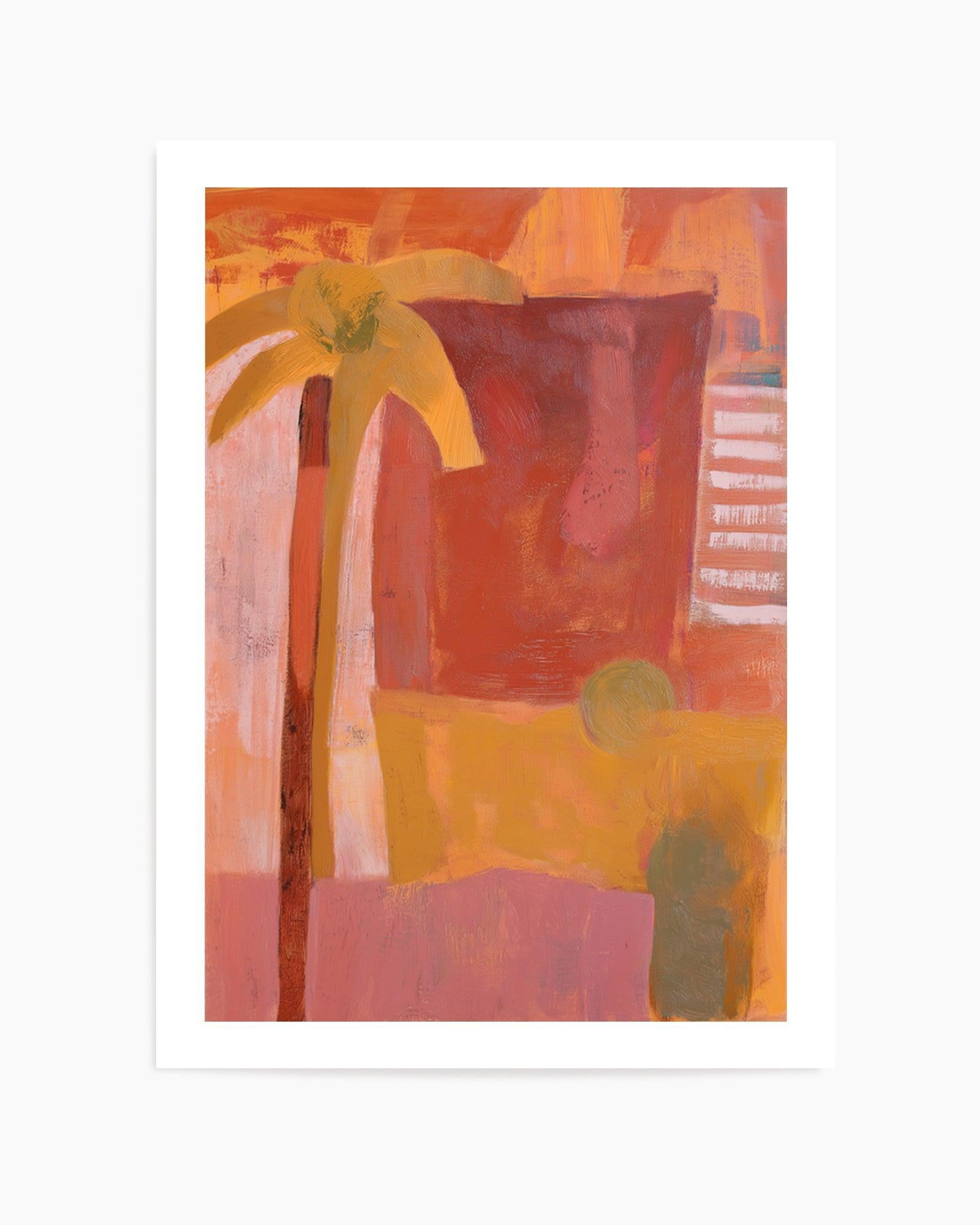 Pink Mesa Palms III | Art Print from Olive et Oriel where you can shop wallpaper and artworks online